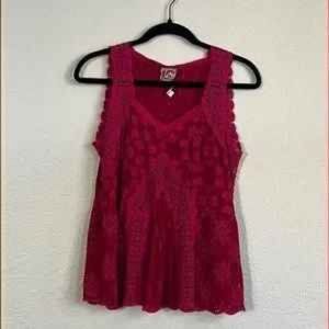 Johnny Was lace Tank